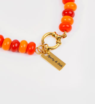 Wellness Beads Bracelet - Orange