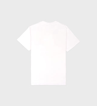 California T-Shirt - White/Bright Red