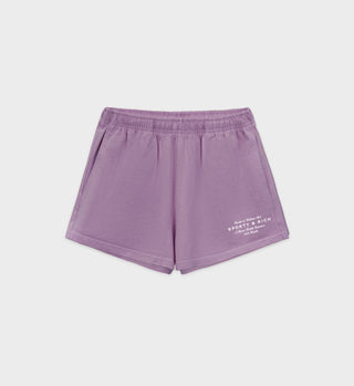 Health Initiative Disco Shorts - Soft Lavender/White