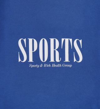 Sports Crewneck - Imperial Blue/White