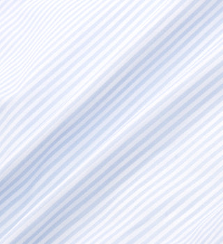 SRC Cropped Shirt - White/Light Blue