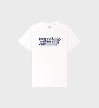 USA Wellness Club T-Shirt White/Navy