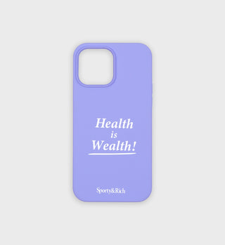 Health Is Wealth iPhone Case - Periwinkle