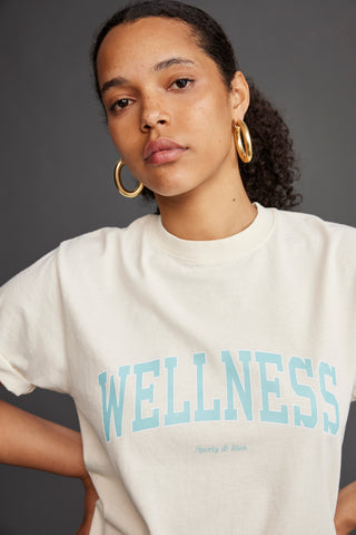 Wellness Ivy T-Shirt - Cream/Jade