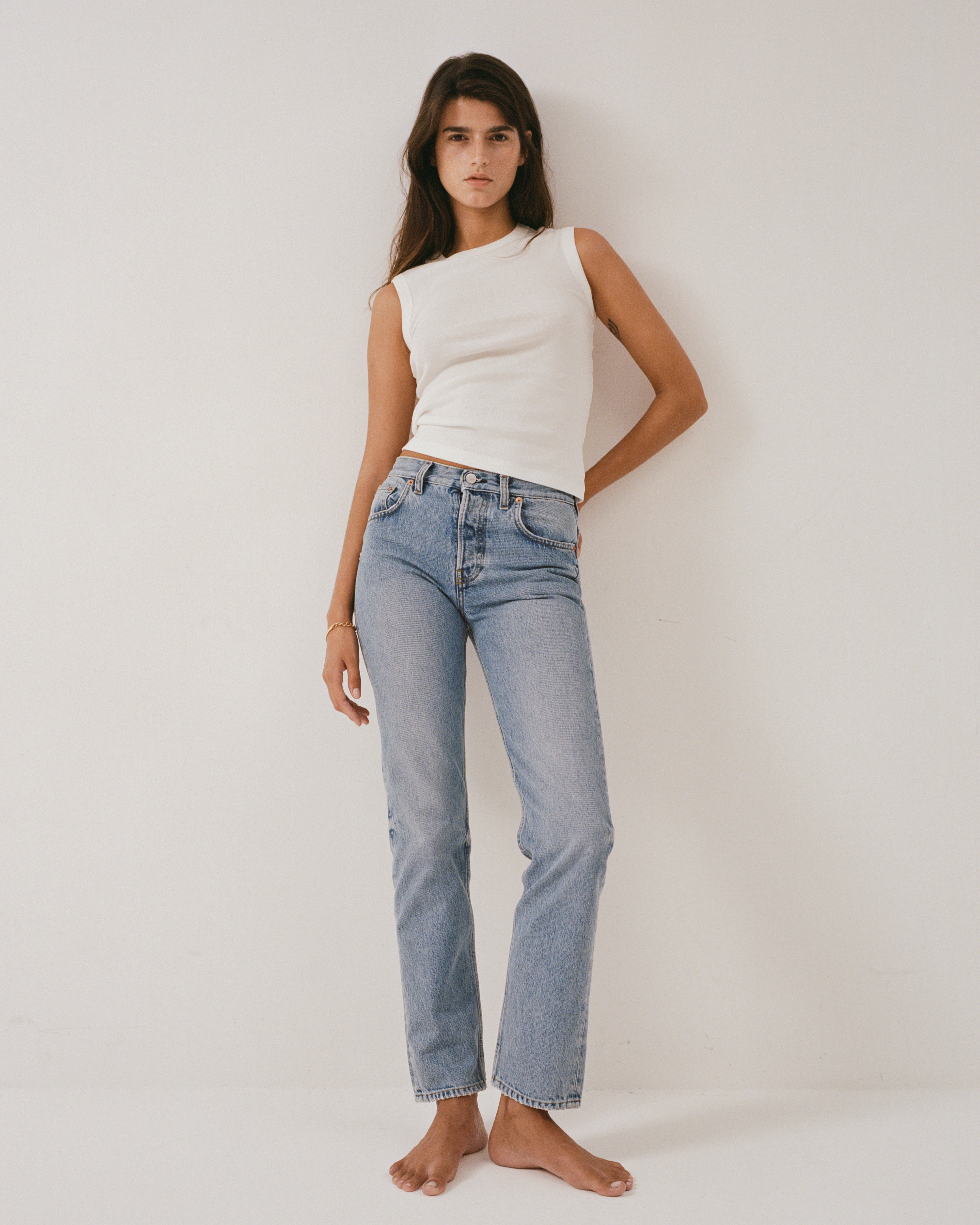 Vintage straight leg clearance jeans