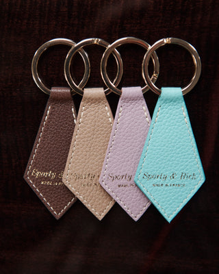 Leather Key Chain - Paradise/Gold