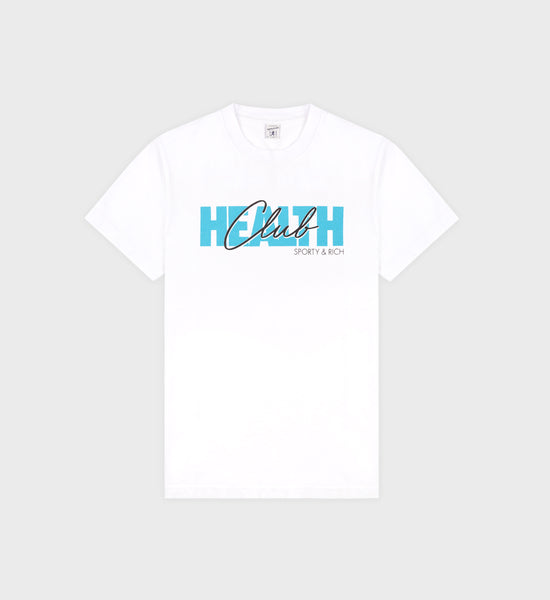 80s Club T-Shirt - White/Dolphin