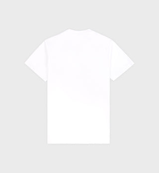 80s Club T-Shirt - White/Dolphin