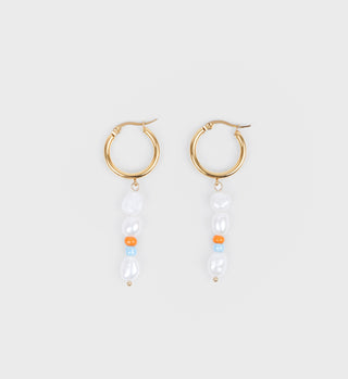 Pearl & Beads Earrings - Multicolor