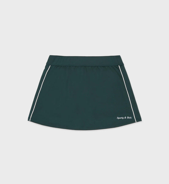 Classic Logo Court Skirt - Forest/White