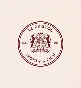 Bristol Crest Crewneck - Cream/Merlot