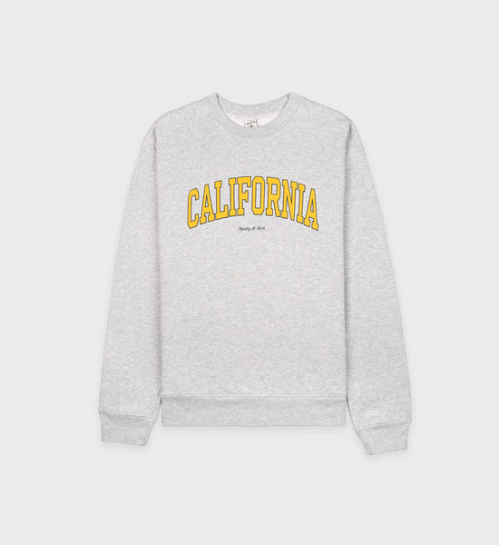 California Crewneck - Heather Gray/Gold