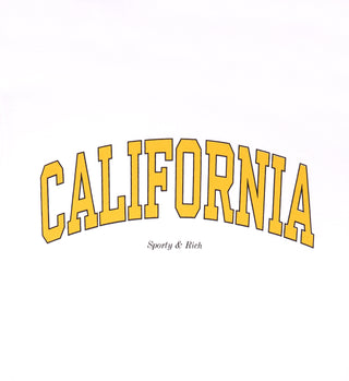 California T-Shirt - White/Gold