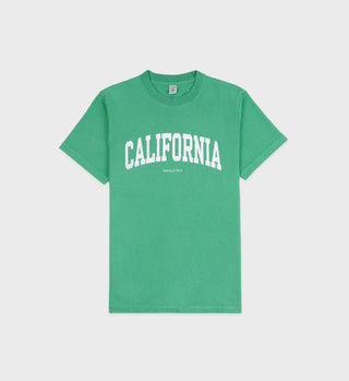 California T-Shirt - Verde/White