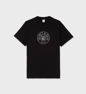 Connecticut Crest T-Shirt - Black/White