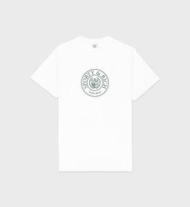 Connecticut Crest T-Shirt - White/Forest
