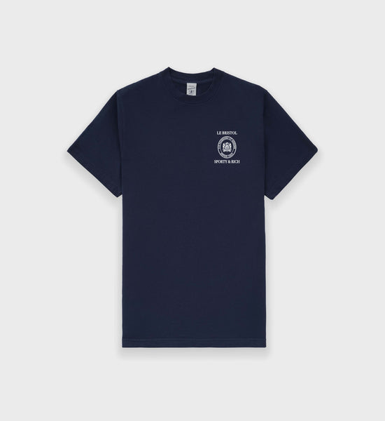 Crest Seal T-Shirt - Navy/White
