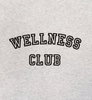 Wellness Club Flocked Crewneck - Heather Gray/Black