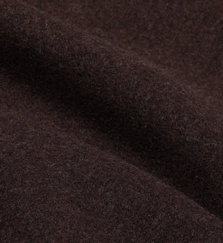Crown Wool Varsity Jacket - Chocolate/Beige