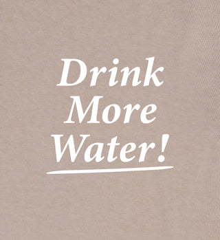 Drink More Water T-Shirt - Elephant/White
