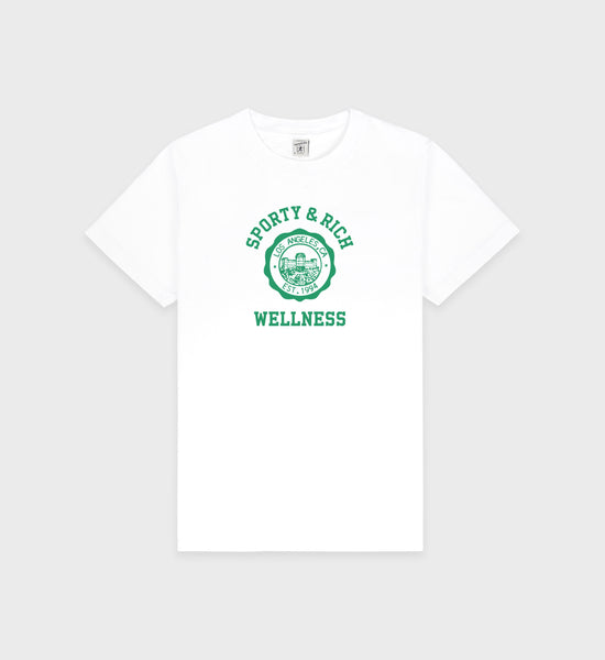 Emblem T-Shirt White/Verde