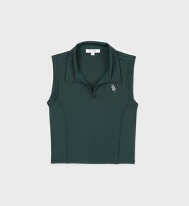 SRC Sports Polo Vest - Forest/White
