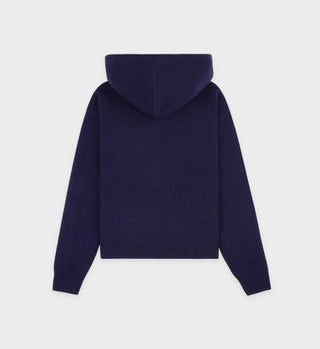 Faubourg Cashmere Hoodie - Navy/White