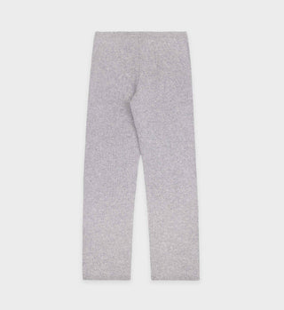 Faubourg Cashmere Pants - Heather Gray/White
