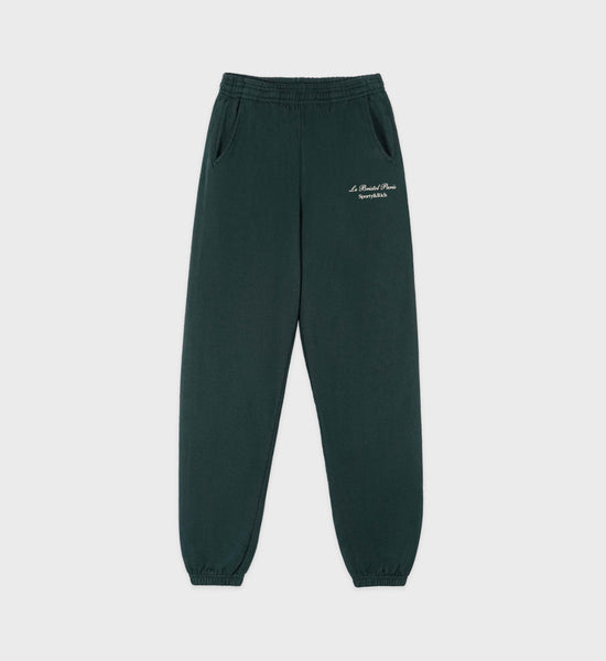 Faubourg Sweatpant - Forest Green/Cream