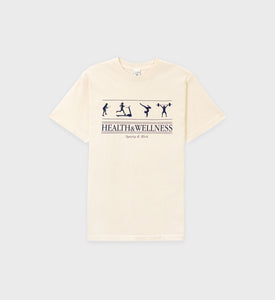 Health & Wellness T-Shirt - Cream/Navy