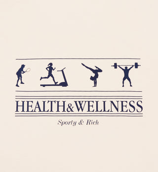 Health & Wellness T-Shirt - Cream/Navy