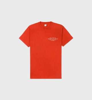 Health Initiative T-Shirt - Red Clay/White