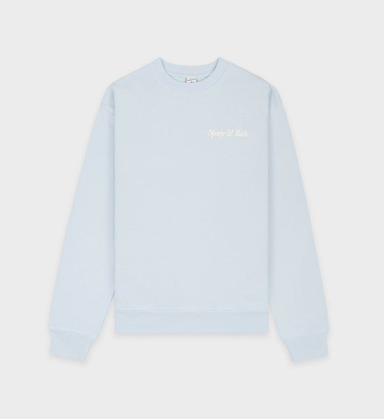 HWCNY Crewneck - Baby Blue/Cream