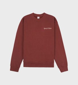 HWCNY Crewneck - Maroon/Cream