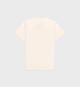 H&W Club T-Shirt - Cream/Navy