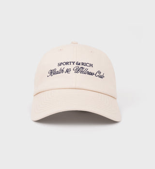 H&W Club Embroidered Hat - Cream/Navy