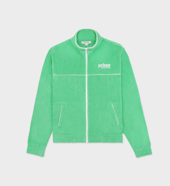 Prince Sporty Terry Track Jacket - Clean Mint/White