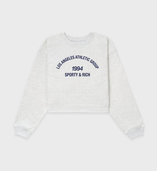 LA Athletic Group Crewneck - Heather Gray/Navy