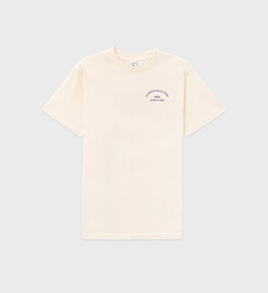 LA Athletic Group T-Shirt - Cream/Eggplant