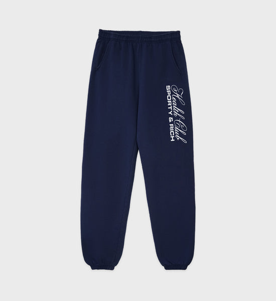 Made In USA Sweatpant - Navy/White