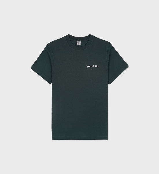 New Health T-Shirt - Forest/White