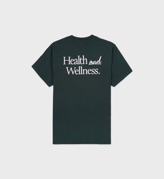 New Health T-Shirt - Forest/White