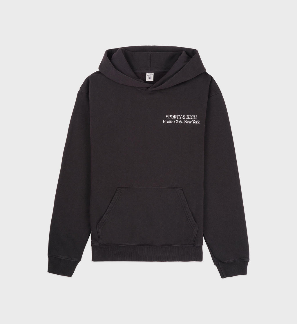 New Drink More Water Hoodie - Faded Black/White – Sporty & Rich
