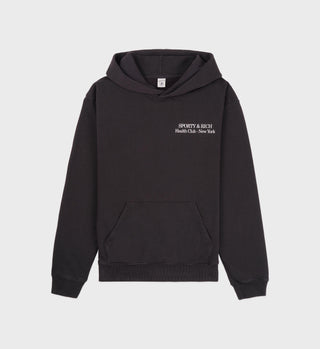 New Drink More Water Hoodie - Faded Black/White