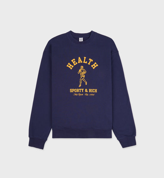 NY Running Club Crewneck - Navy/Gold