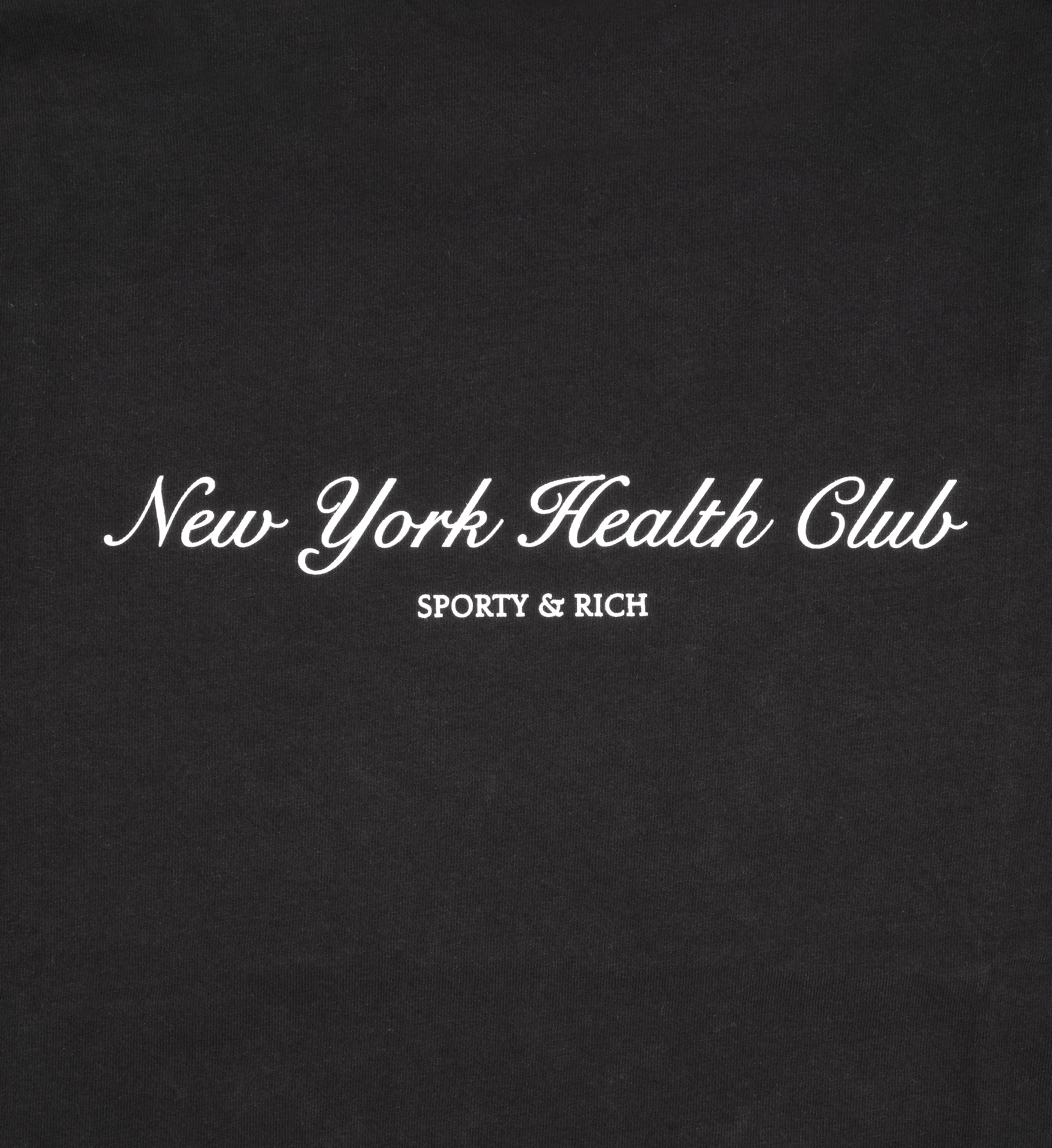 NY Health Club Crewneck - Faded Black/White