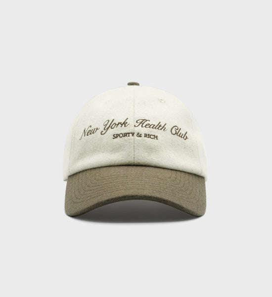 NY Health Club Wool Hat - Off White/Earl Grey