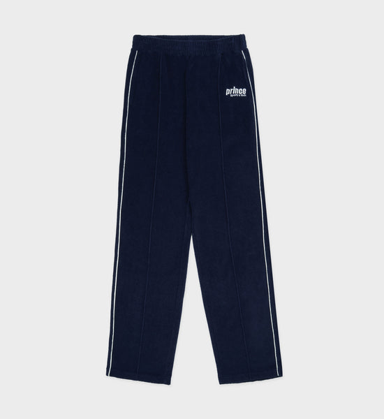 Prince Sporty Terry Track Pants - Navy/White