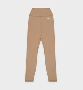 Runner Script Legging - Earl Gray/White