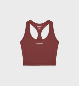 Runner Script Sports Tank - Maroon/White